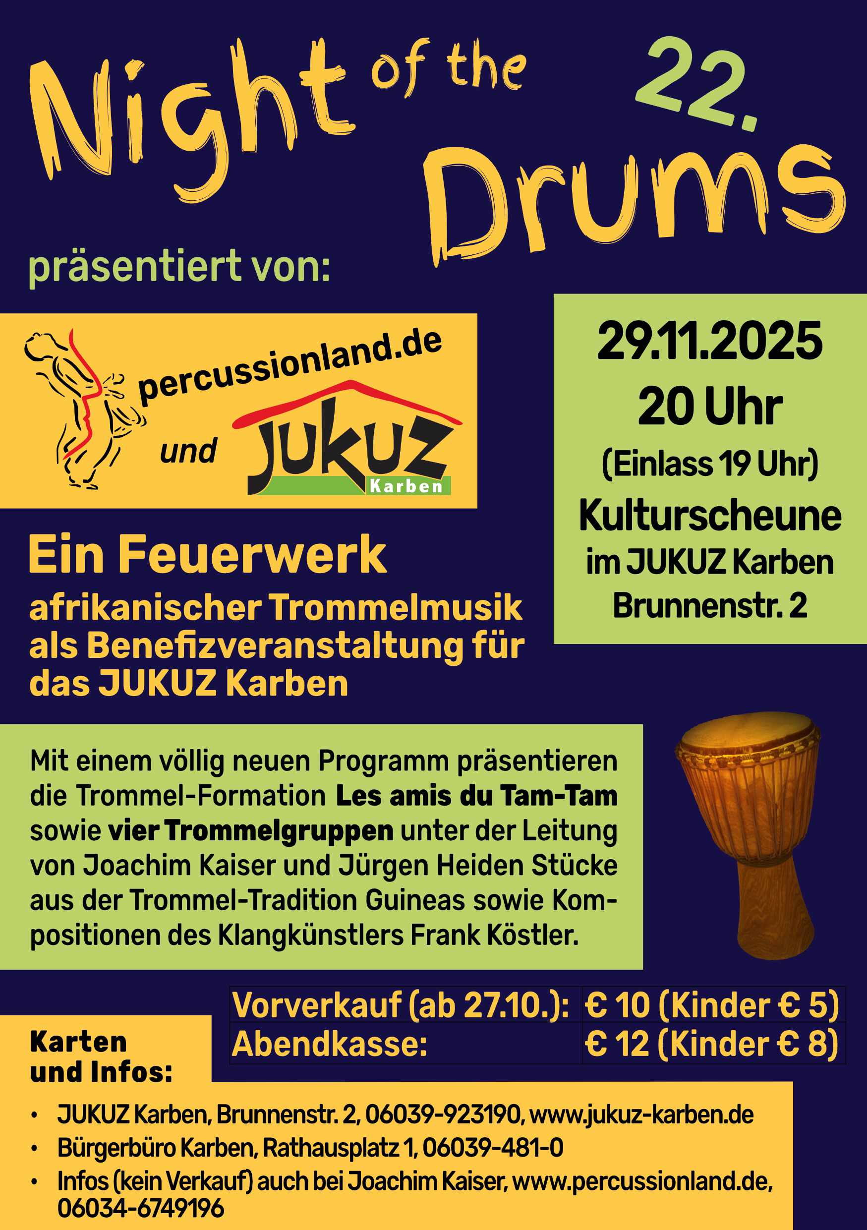 Flyer-Abbildung für Night of the Drums